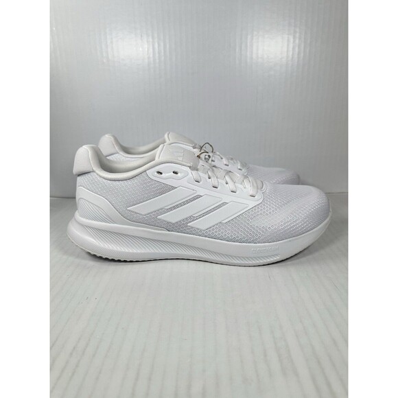 Size 10.5 Men’s adidas Runfalcon 5 Athletic Running Shoes White IH7757 NEW - Picture 1 of 8